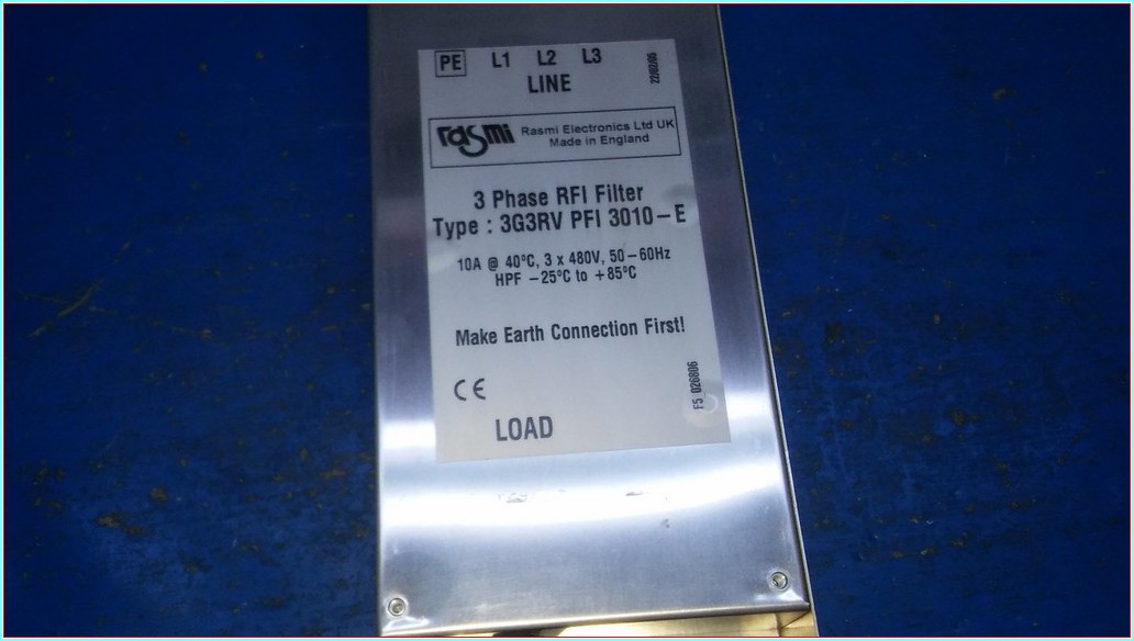 MAKE EARTH CONNECTİON FİRST 3G3RV PFI 3010-E 3 PHASE FİLTER HARMONİK FİLİTRE