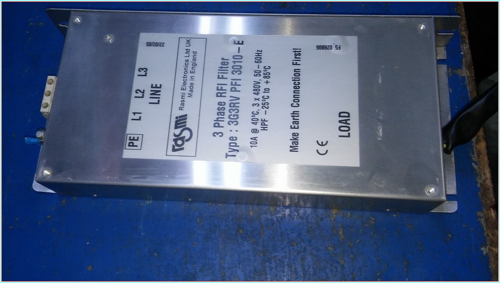 MAKE EARTH CONNECTİON FİRST 3G3RV PFI 3010-E 3 PHASE FİLTER HARMONİK FİLİTRE