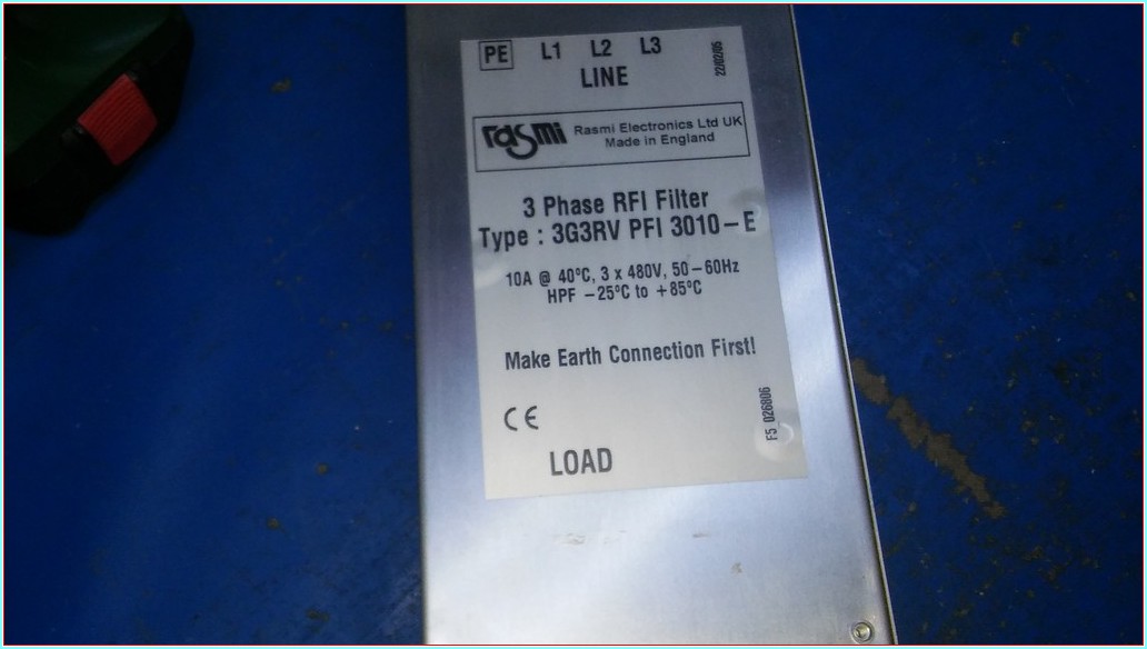 MAKE EARTH CONNECTİON FİRST 3G3RV PFI 3010-E 3 PHASE FİLTER HARMONİK FİLİTRE