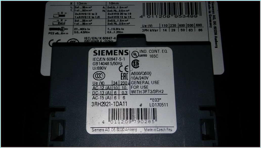 SIEMENS 3RT2636-1AP03 SIRIUS  50KVAR REAKTİF KONTAKTÖR SIFIRDAN FARKI FİYATI