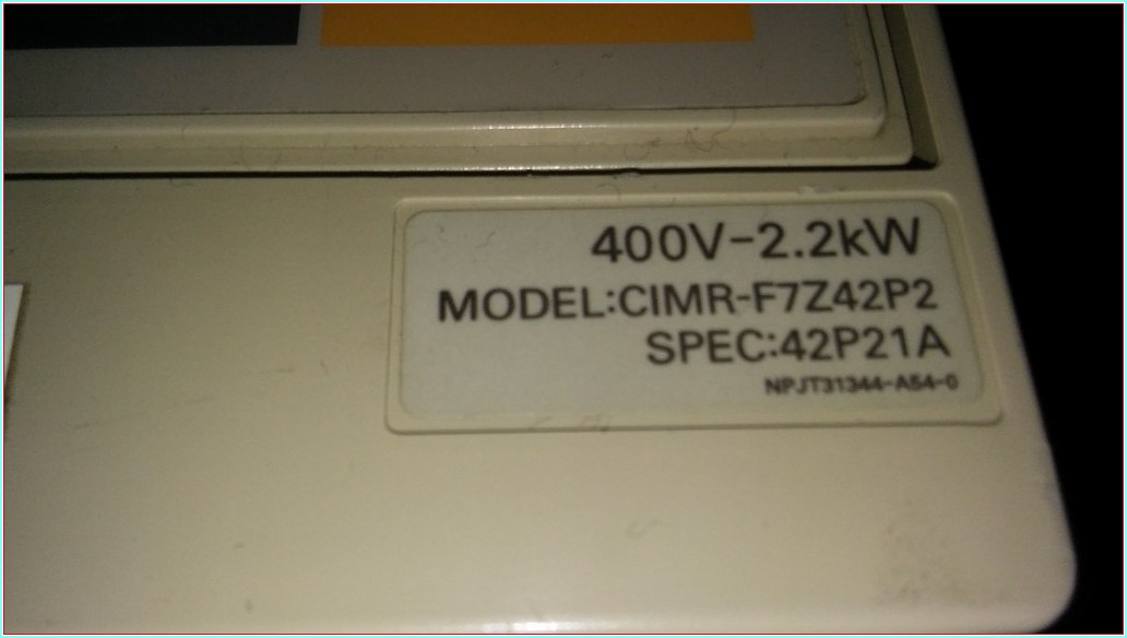 OMRON CIMR-F7Z42P2 YASKAWA 2,2KW 380V SÜRÜCÜ