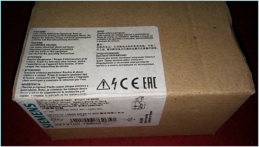 SIEMENS 3VT9100-1SE00 VT160 SERİSİ ACTIRMA RÖLESİ SIFIR KUTULU