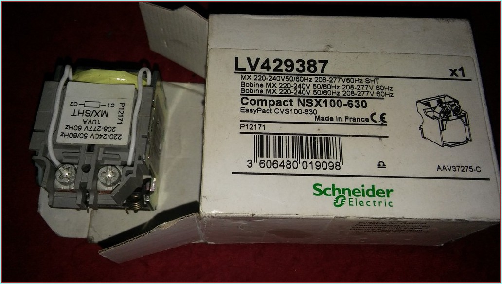 SCHNEİDER LV429387 COMPACT NSXX 100-630A KADAR ACTIRMA RÖLESİ ACTIRMA BOBİNİ