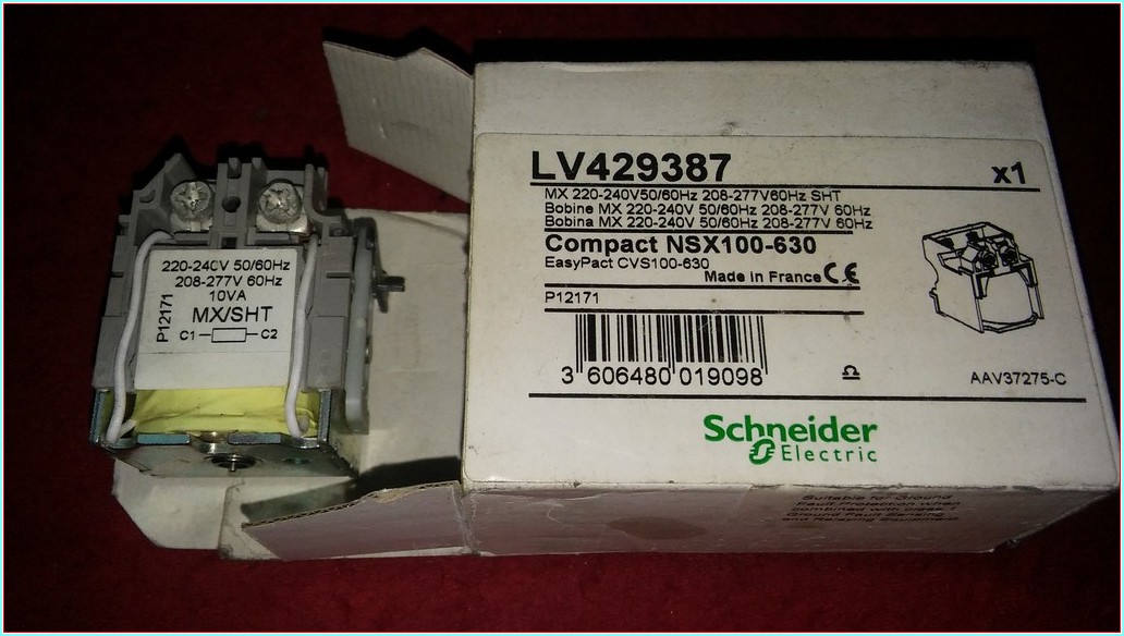 SCHNEİDER LV429387 COMPACT NSXX 100-630A KADAR ACTIRMA RÖLESİ ACTIRMA BOBİNİ