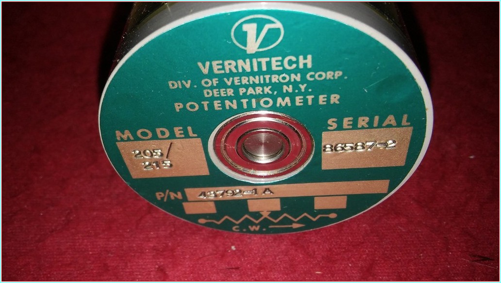 VERNITECH 205 POTENTIOMETER 215 43792-1A 86587-2 SIFIR KUTULU POTANS