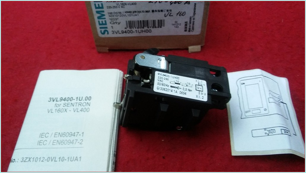 SIEMENS 3VL9400-1UH00 3VL94001UH00 220-250VAC VL160-400A KADAR DÜŞÜK GERİLİM BOBİNİ