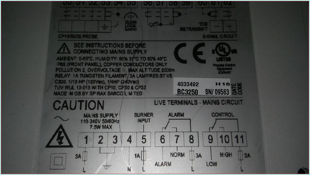 SPİRAX SARCO BC3250 TDS KONTROL CİHAZI BC3250 KAZAN DEVRİ VE YOGUŞMA KİRLİLİĞİ TESPİT SİSTEMİ İÇİN BLÖF KONTROL  CIHAZI