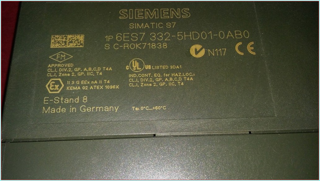 SIEMENS 6ES7 332-5HD01-0AB0 6ES7332-5HD01-0AB0 SIMATIC S7-300 ANALOG ÇIKIŞ MODÜLÜ