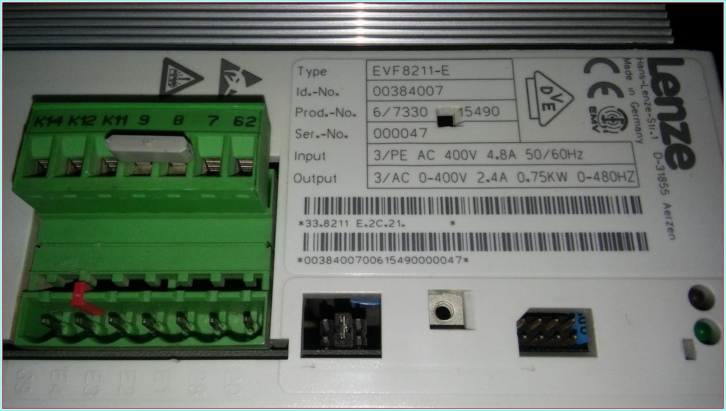 LENZE EVF8211-E 0,75KW İNPUT  400V SÜRÜCÜ