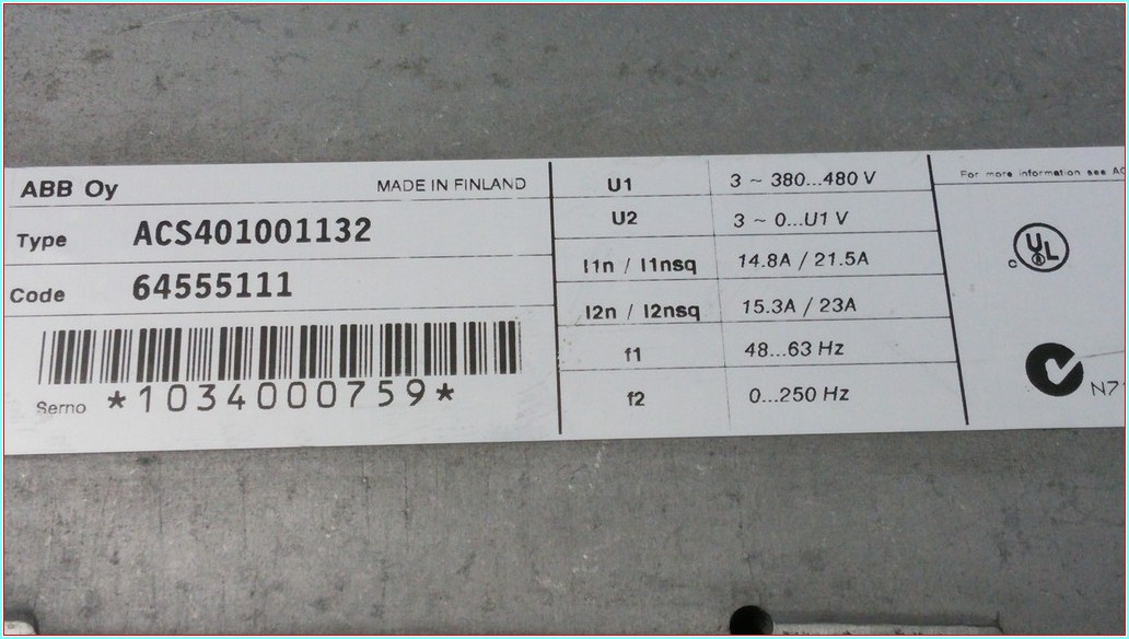ABB ACS401001132 11KW V21,5A 64555111 SÜRÜCÜ SIFIRDAN FARKI FİYATI
