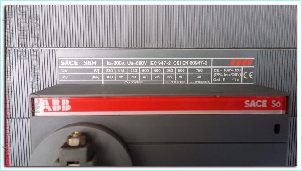 ABB SACE S6 SACE S6H AÇİL STOP ŞALTERİ TMŞ 800A SACE PR211 SIFIRDAN FARKI FİYATI