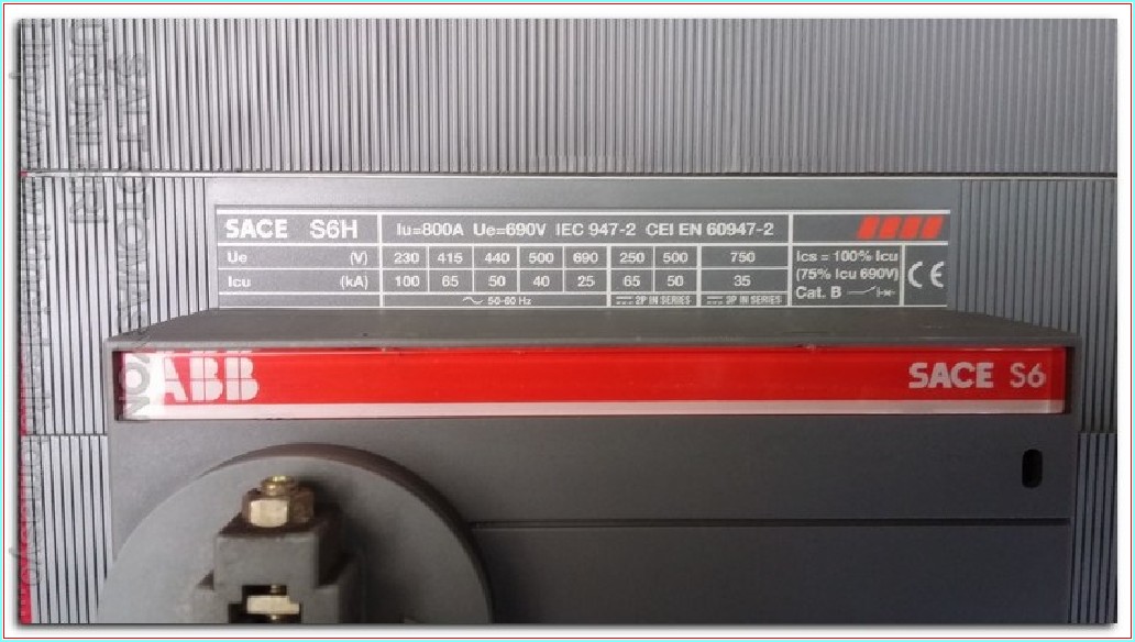 ABB SACE S6 SACE S6H AÇİL STOP ŞALTERİ TMŞ 800A SACE PR211 SIFIRDAN FARKI FİYATI