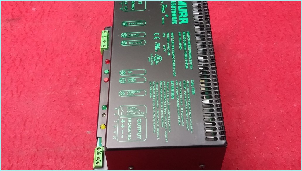 MURR ELEKTRONIK MSP10-3X400 24 MSP10 POWER SUPPLY DC24V 10A ÇOK FONKSİYONLU GÜÇ KAYNAGI