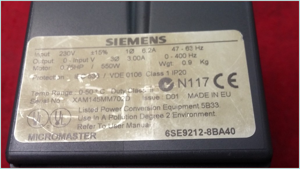 SIEMENS 6SE9212-8BA40 MICROMASTER 0,75KW SÜRÜCÜ SIFIRDAN FARKI FİYATI