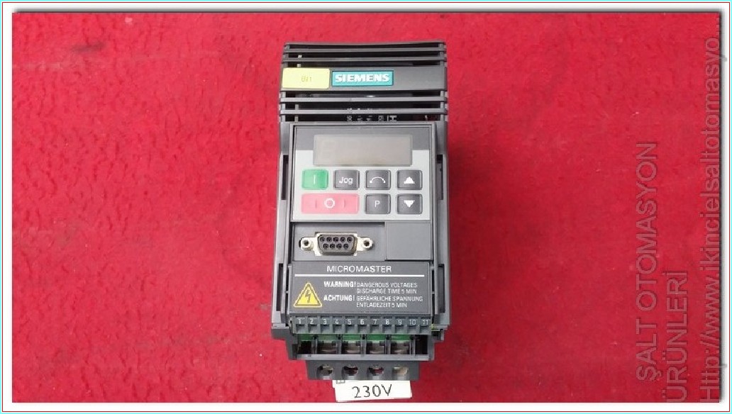 SIEMENS 6SE9212-8BA40 MICROMASTER 0,75KW SÜRÜCÜ SIFIRDAN FARKI FİYATI