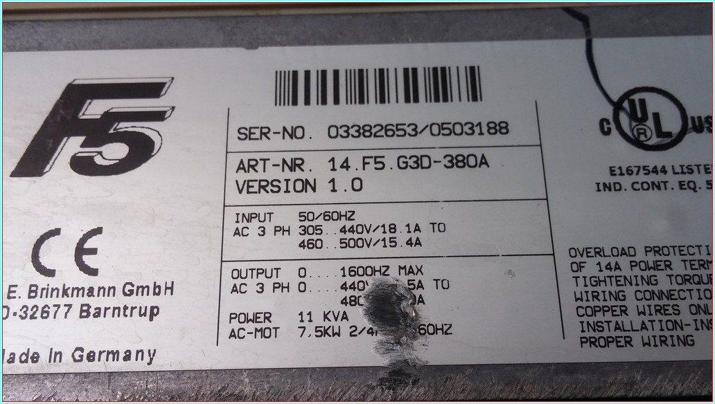 KEB 14.F5.G3D-380A G3D-380A