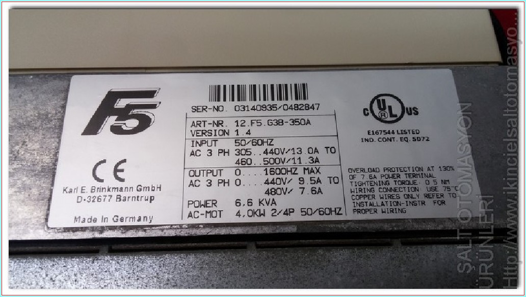 12.F5.G3B-350A KEB