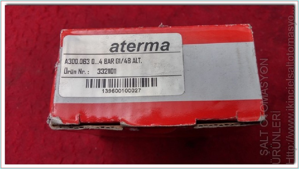 ATERMA A300.063 0 4 BAR GI 4B ALT EXPER OF PRESSURE TEMPERATURE  SIFIR KUTULU