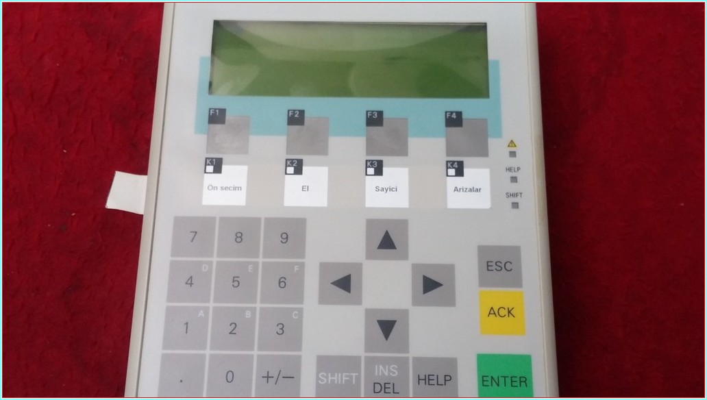 SIEMENS 6AV3 607-1JC00-0AX1 SIMATIC OP7 OPARATÖR KONTROL PANELİ SIFIRDAN FARKI FİYATI