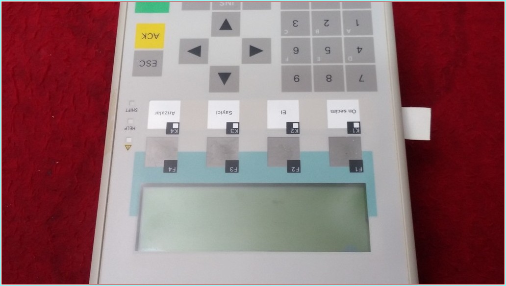 SIEMENS 6AV3 607-1JC00-0AX1 SIMATIC OP7 OPARATÖR KONTROL PANELİ SIFIRDAN FARKI FİYATI
