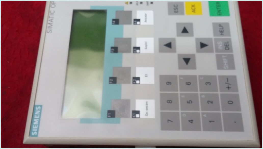 SIEMENS 6AV3 607-1JC00-0AX1 SIMATIC OP7 OPARATÖR KONTROL PANELİ SIFIRDAN FARKI FİYATI