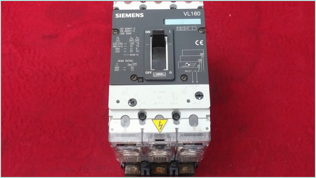 SIEMENS 3VL9210-7DC32 3VL2716-2AA31-0AA0 VL160 VL 160 100A ÇEKMECELİ TİP TMŞ 70KA