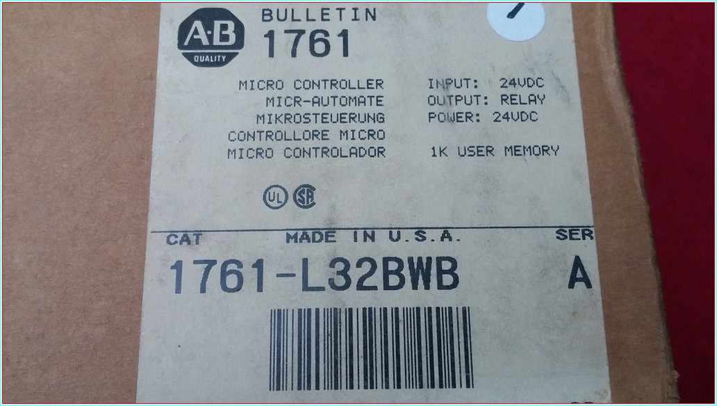 A-B ALLEN-BRADLEY MİCROLOGİX 1000 1761-L32BWB BULLETIN 1761 SIFIR KUTULU PLC