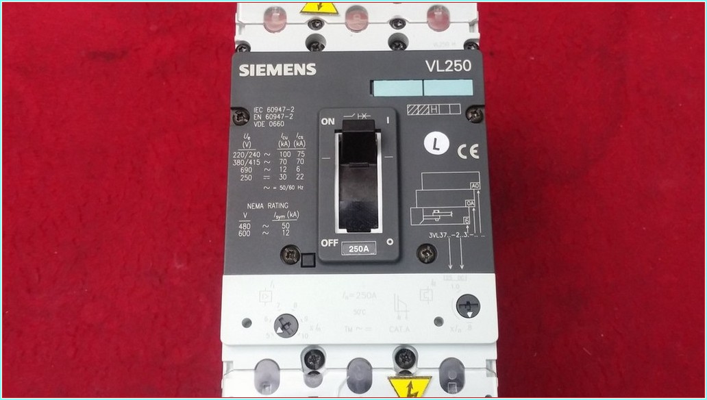 SIEMENS VL3725-2AA34-0AA0 3VL9325-7DC35 VL250 VL 250 250A ÇEKMECELİ TİP TMŞ