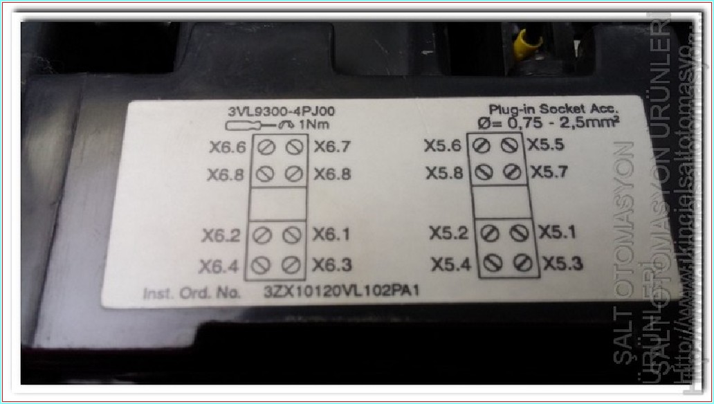 SIEMENS VL3725-2AA34-0AA0 3VL9325-7DC35 VL250 VL 250 250A ÇEKMECELİ TİP TMŞ