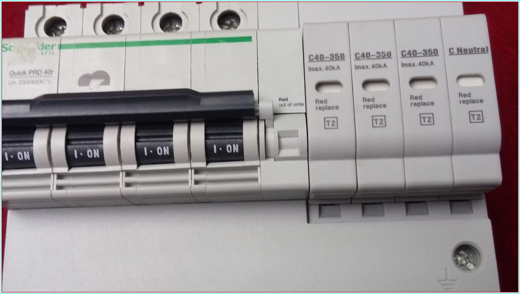 SCHNEİDER 16294 16310 16313 QUİCK PRD 40R C40-350 C NEUTRAL 2882420 40KA YILDIRIM AKIM KORUMA BARİYER
