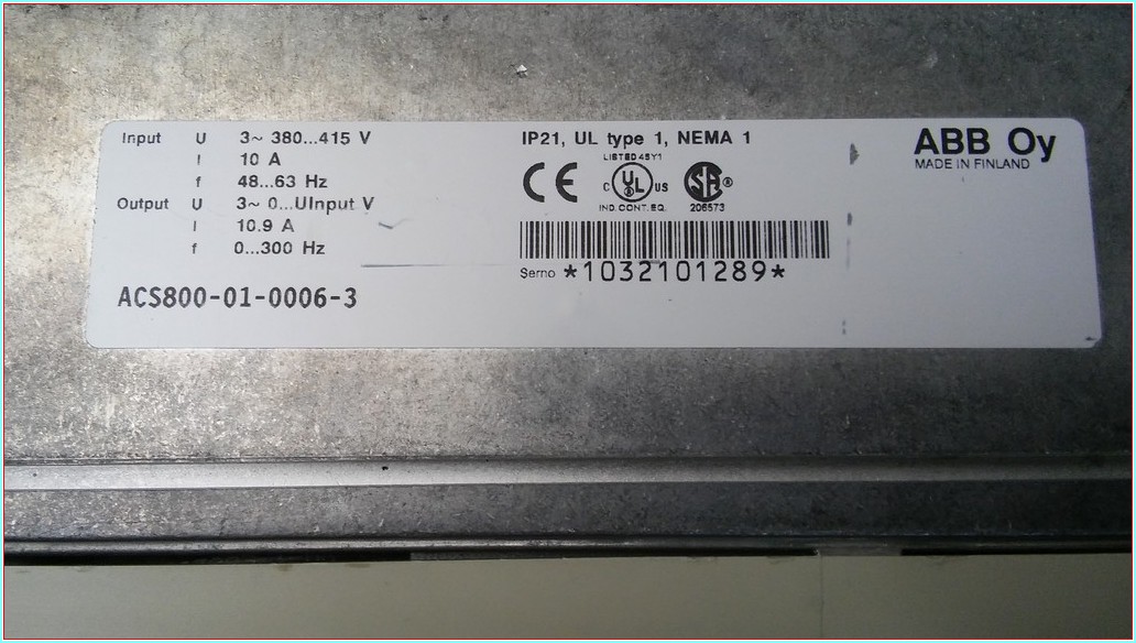 ACS800-01-0006-3 ABB