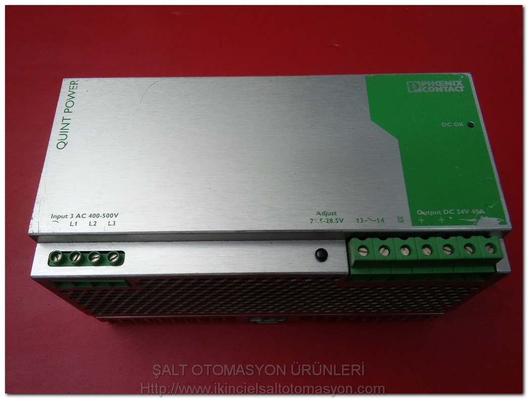 PHOENIX CONTACT QUINT-PS-3X400-500AC-24DC-40 2938646 24VDC 40A GÜÇ KAYNAĞI POWER SUPPLY