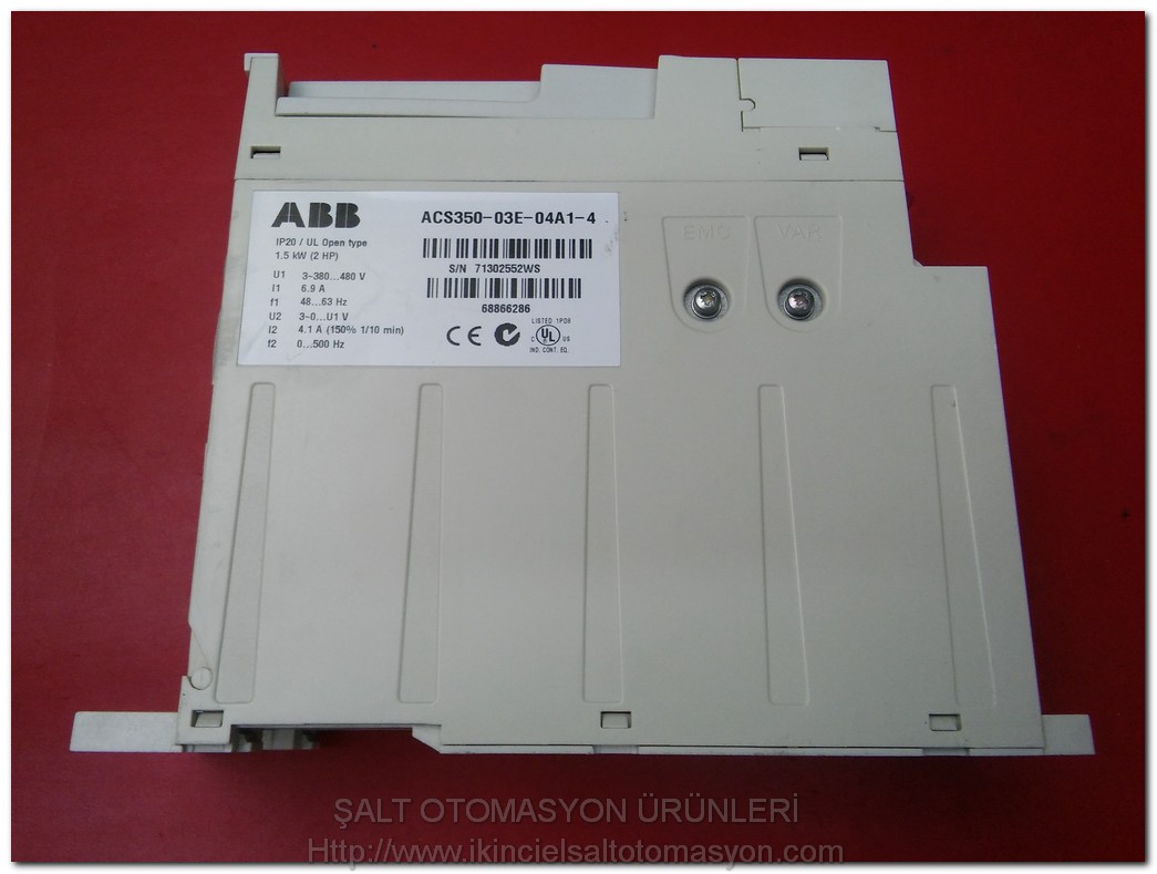 ABB ACS350-03E-04A1-4 1,5 KW 380-480V ABB ACS350  SÜRÜCÜ