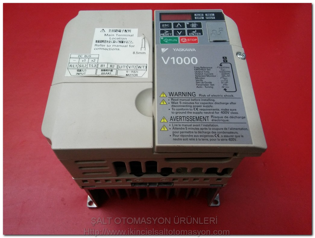 YASKAWA CIMR-VC2A0020BAA V1000 5,5KW INPUT 200-240V 3X220 5,5KW SIFIR KUTUSUZ SÜRÜCÜ