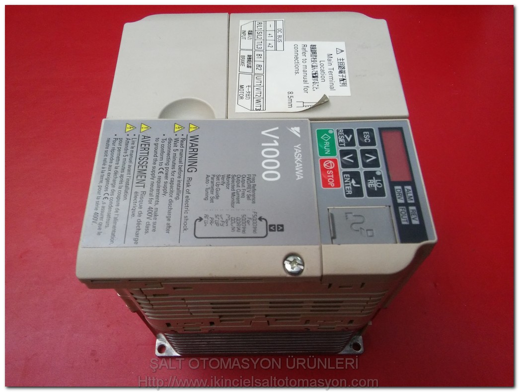 YASKAWA CIMR-VC2A0020BAA V1000 5,5KW INPUT 200-240V 3X220 5,5KW SIFIR KUTUSUZ SÜRÜCÜ