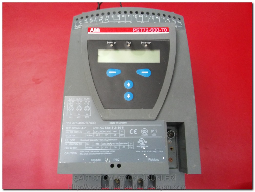 ABB PST72-600-70 37KW 1SFA894007R7000 72A YUMUŞAK YOL VERME