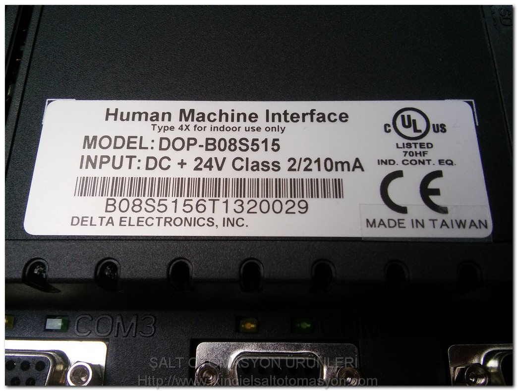 DELTA DOP-B08S515 4XFOR İNDOOR USE ONLY B08S5156T1320029 OPARATÖR DOKUNMATİK PANEL