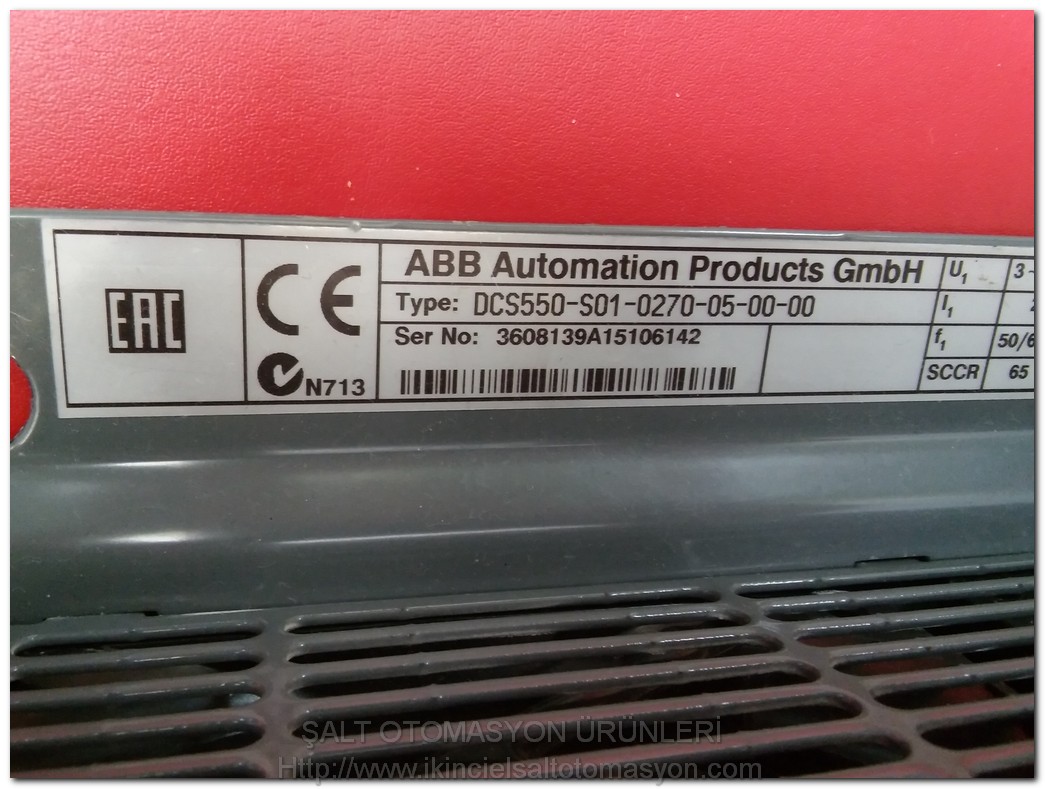 ABB DCS550-S01-0270-05-00--00 270A DC SÜRÜCÜ KOMPAK TİP SÜRÜCÜ