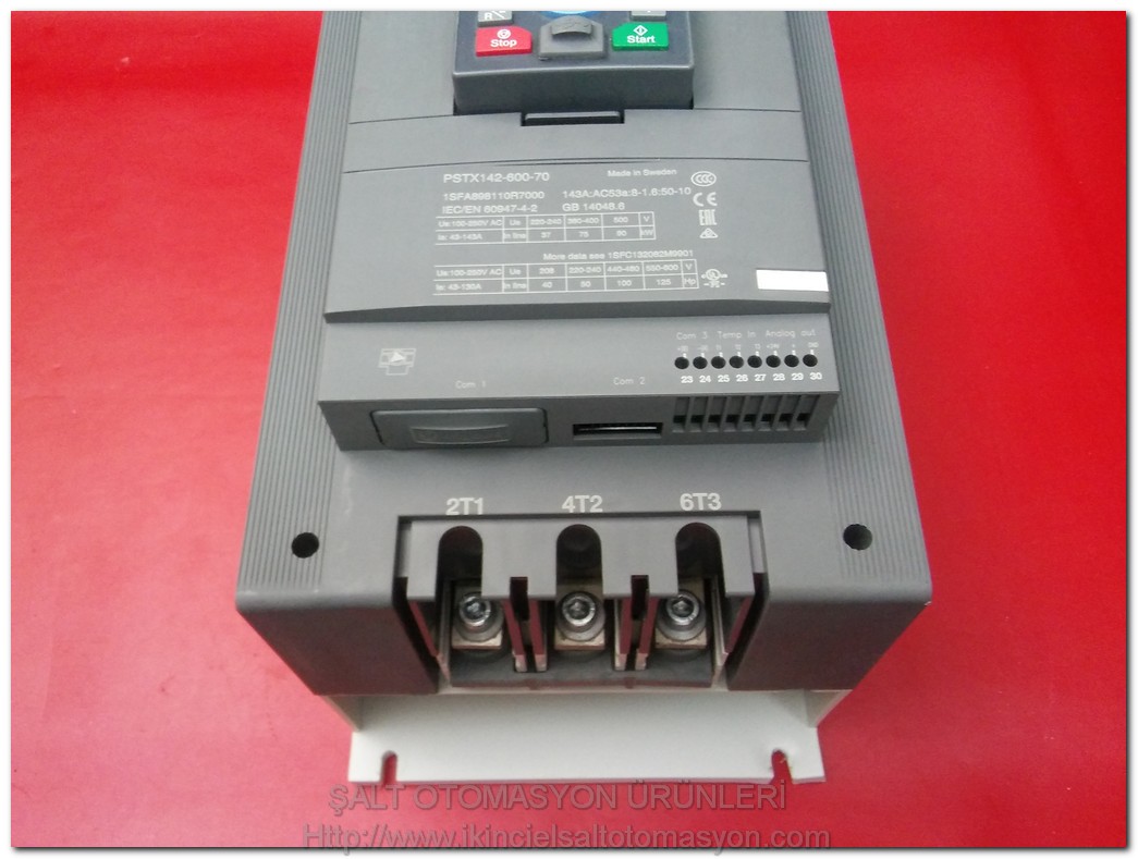 ABB PSTX142-600-70 1SFA898110R7000 75KW 143A YUMUŞAK YOL VERME