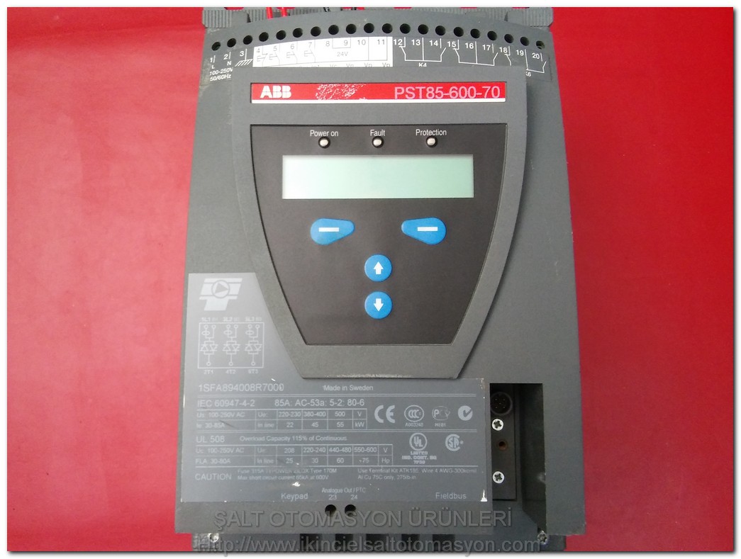 ABB PST85-600-70 1SFA894008R7000 45KW YUMUŞAK YOL VERME
