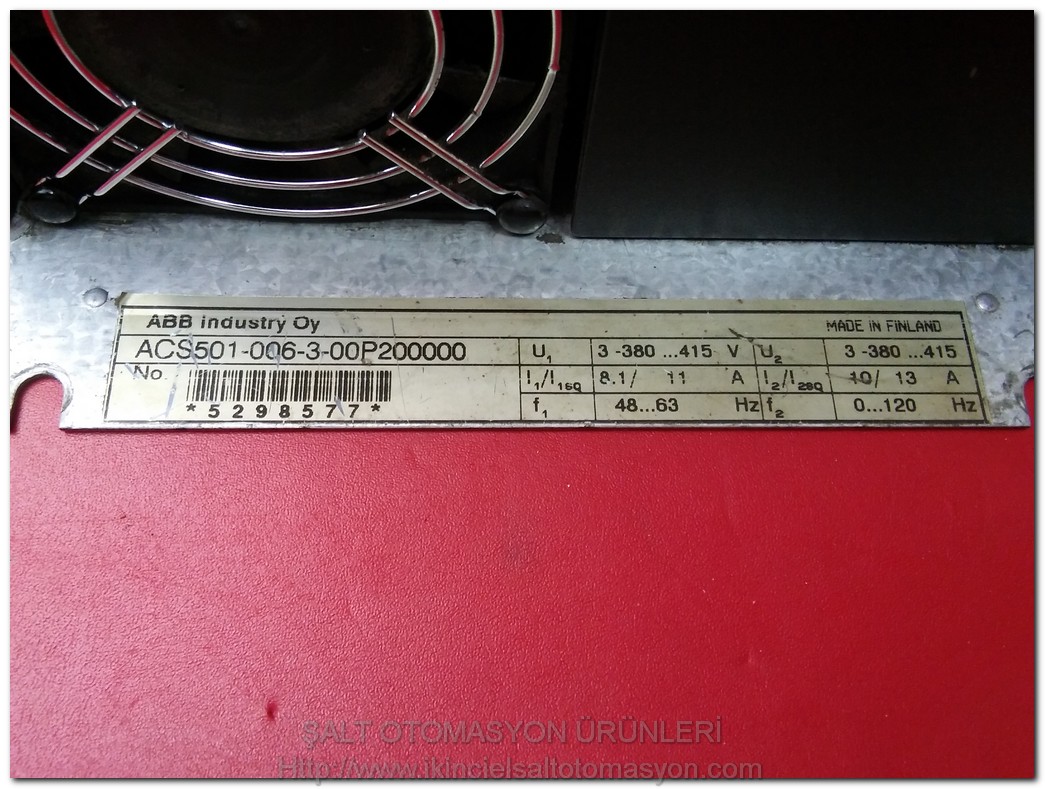ABB ACS501-006-3-00P200000 SAMİ GS 5,5KW SÜRÜCÜ