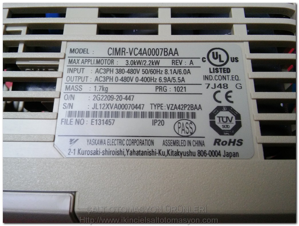 CIMR-VC4A0007BAA YASKAWA 