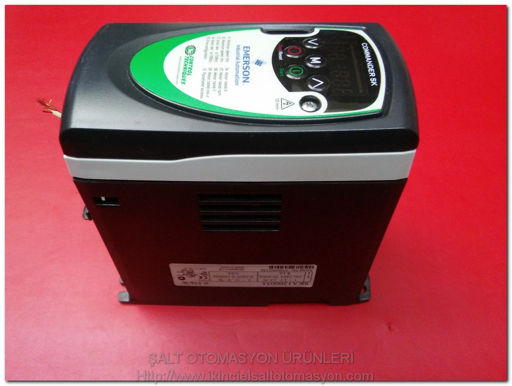 EMERSON SKA1200055 CONTROL TECHNIQUES COMMANDER SK 0,55KW SÜRÜCÜ 1500HZ