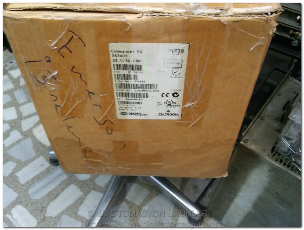 EMERSON CONTROL TECHNIQUES COMMANDER SK SK3403 SK 3403 30,0KW SIFIR KUTULU SÜRÜCÜ