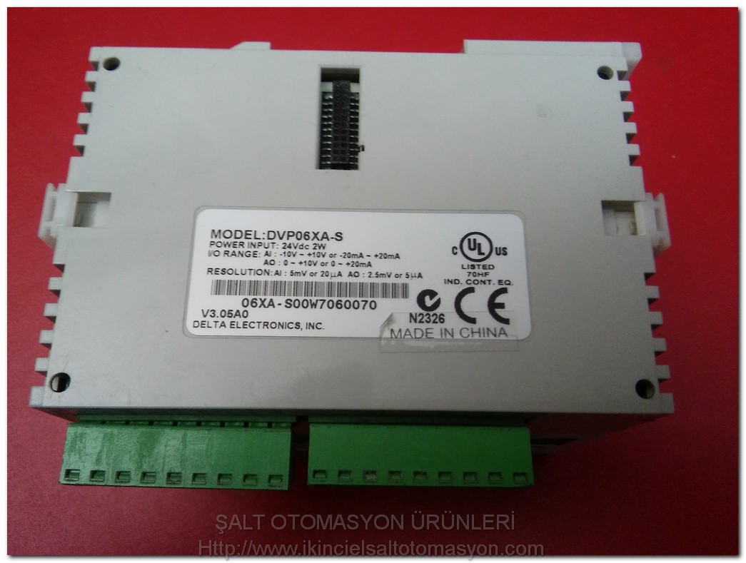 DELTA DVP-06XA DVP06XA-S I-0 RANGE PLC EK MODÜL