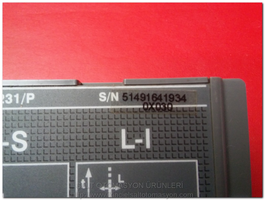 ABB SACE PR231 P S N 51491641934 0X030 1250A TERMİK SAHASI