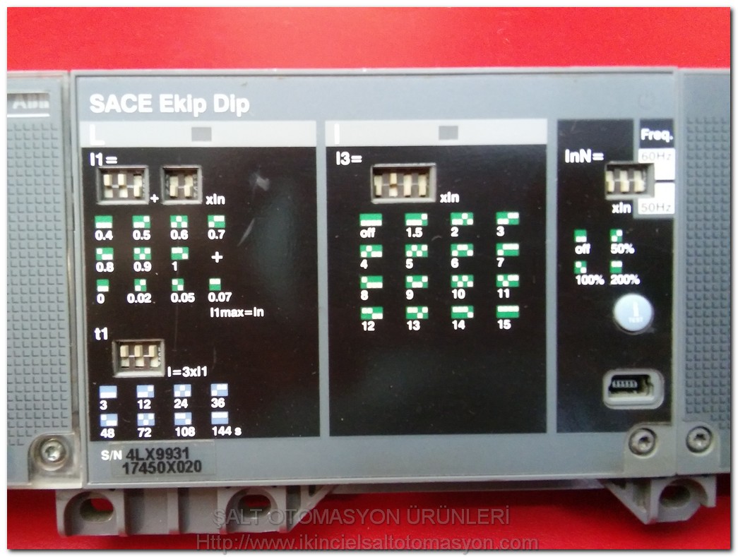 ABB SACE EKİP DİP ALX9931 17450X020 5EU0345 174415040 2500A TERMİK