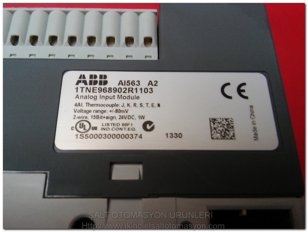 ABB AI563 1TNE968902R1103 ANALOG INPUT MODULE PLC EK MODÜL