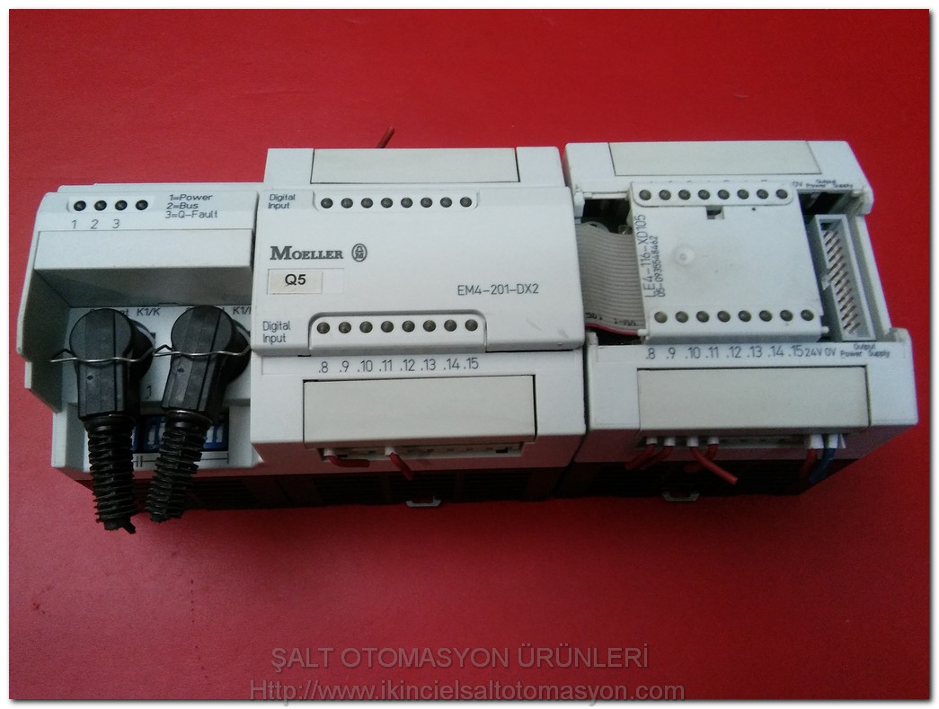 MOELLER EM4-201-DX2 LE4-116-XD105 LE4-116-XD1 PLC VE EK MODÜL TAKIM