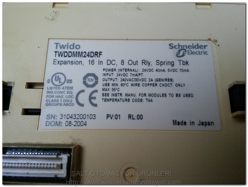 SCHNEİDER TWDDMM24DRF TWİDO 16 GİRİŞ 8 ÇIKIŞ PLC EK MODÜL